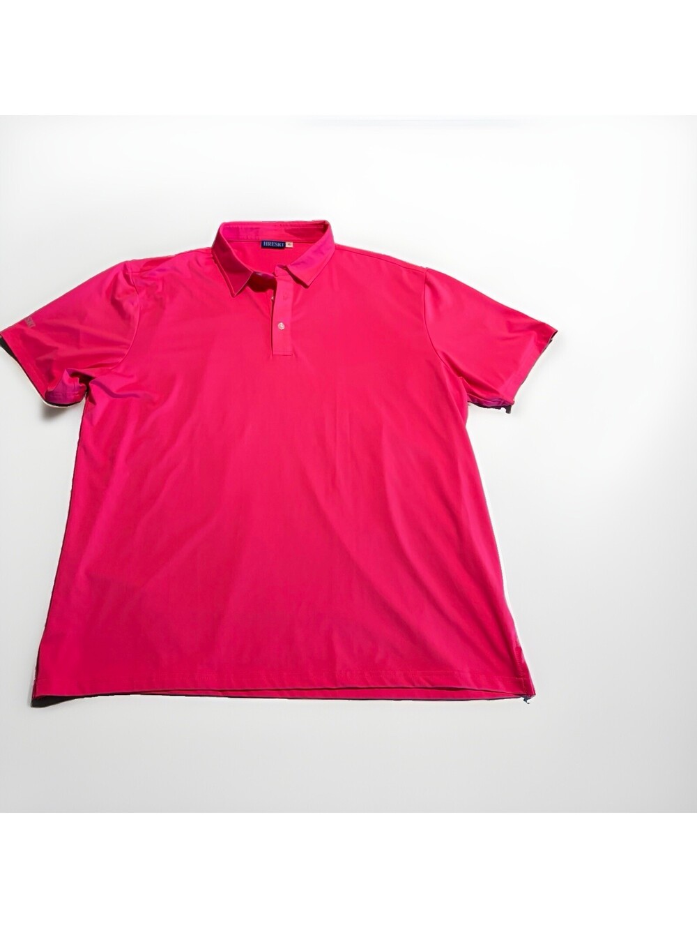 Hreski Polo Shirt Mens XL pink Short Sleeve Performance Golf